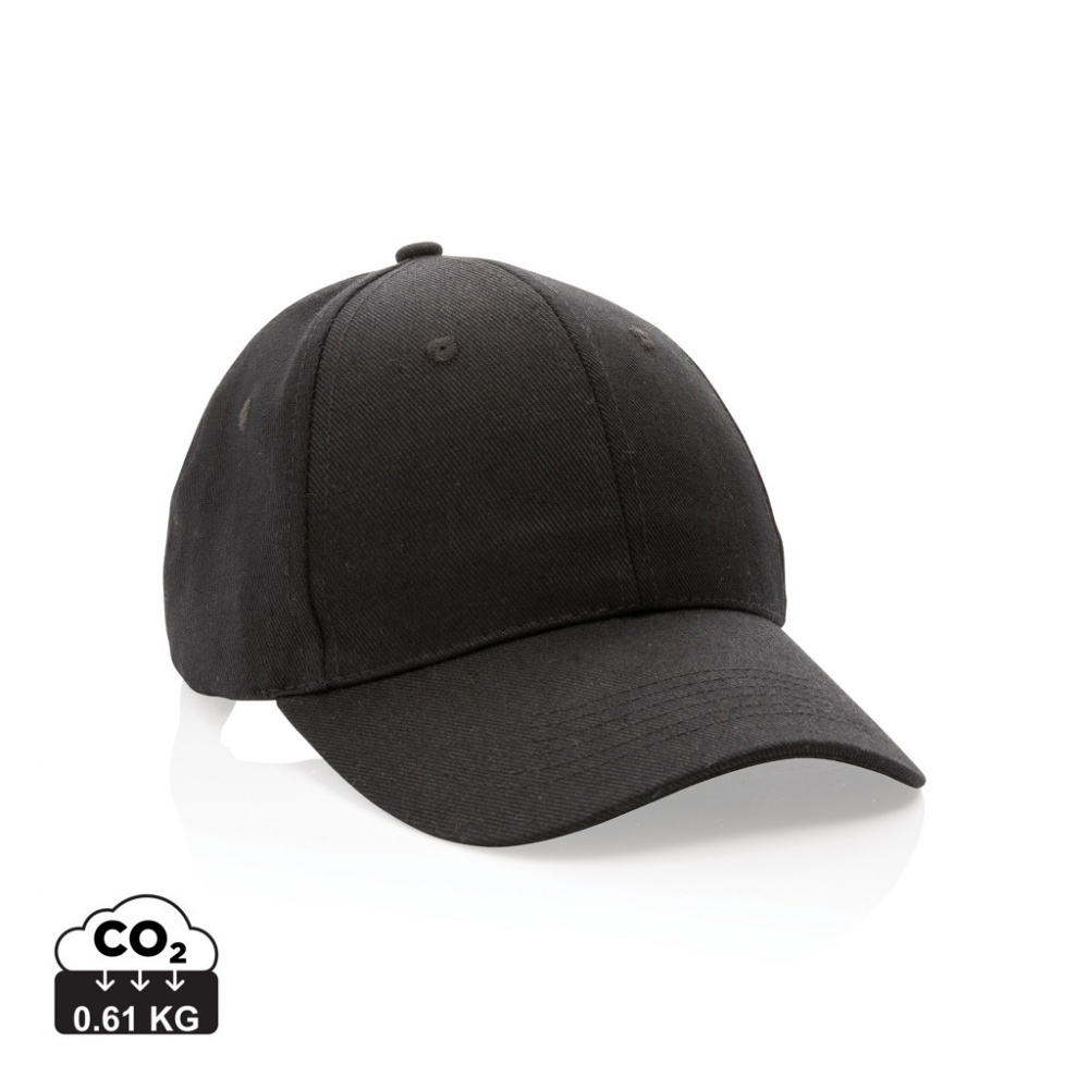 Logo trade promotional items picture of: Impact 6 panel 280gr Recycled cotton cap with AWARE™ tracer
