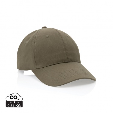 Logotrade promotional item image of: Impact 6 panel 190gr Recycled cotton cap with AWARE™ tracer
