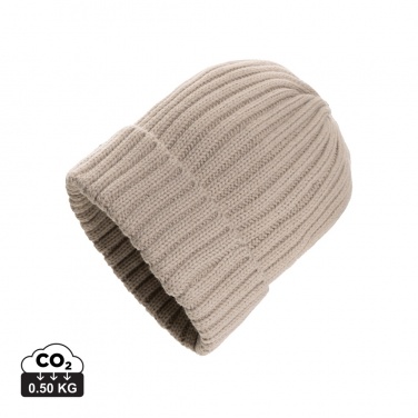 Logo trade corporate gifts picture of: Kennedi AWARE™ Polylana® beanie with large rib