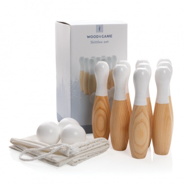 Logotrade promotional merchandise picture of: Wooden skittles set