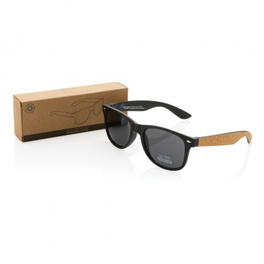 Logotrade promotional merchandise image of: GRS recycled PC plastic sunglasses with cork