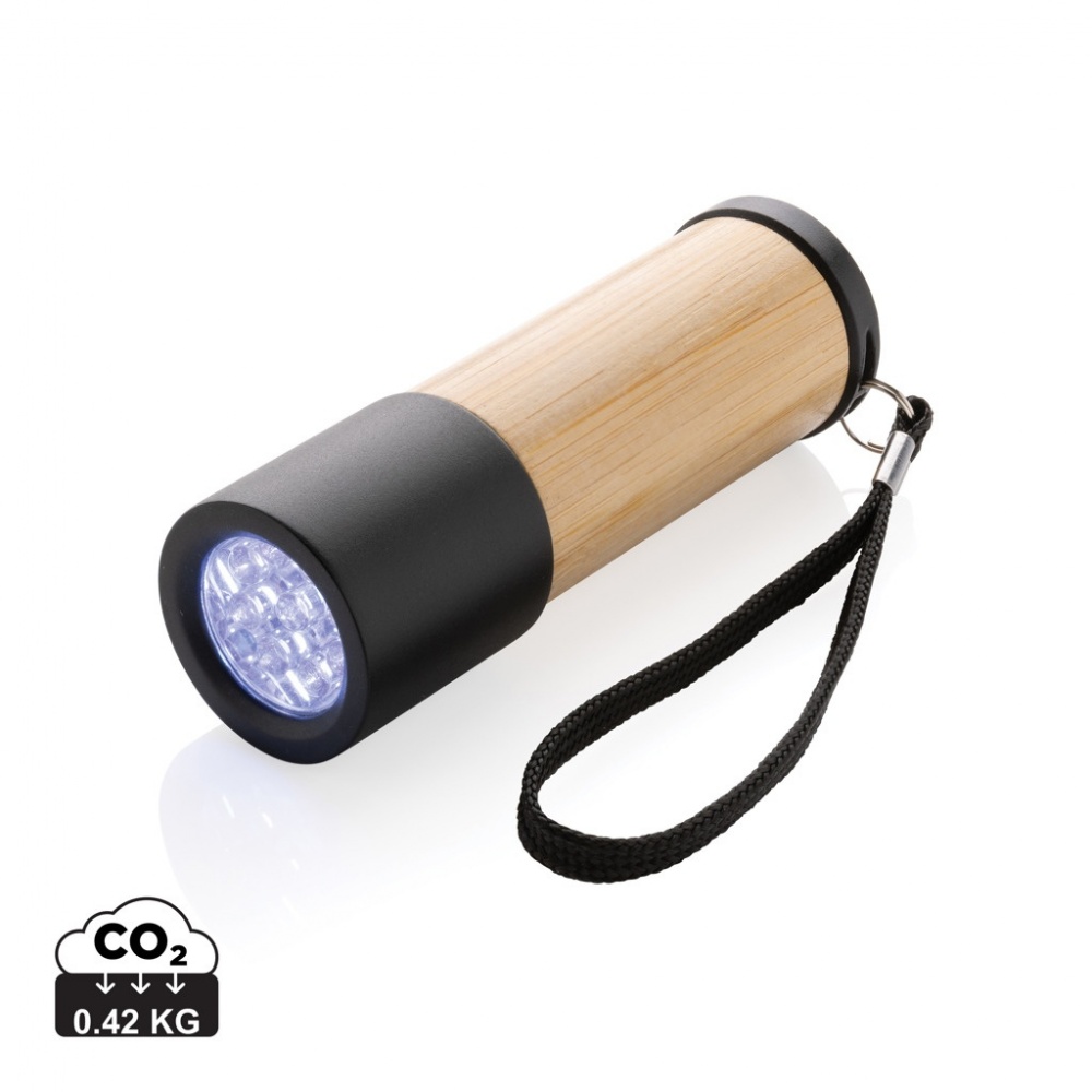 Logotrade promotional product picture of: Bamboo and RCS certfied recycled plastic torch
