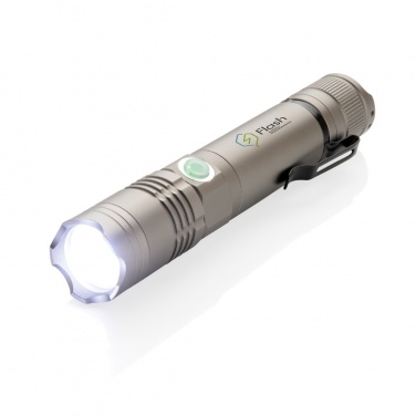 Logo trade promotional gifts image of: Rechargeable 3W flashlight