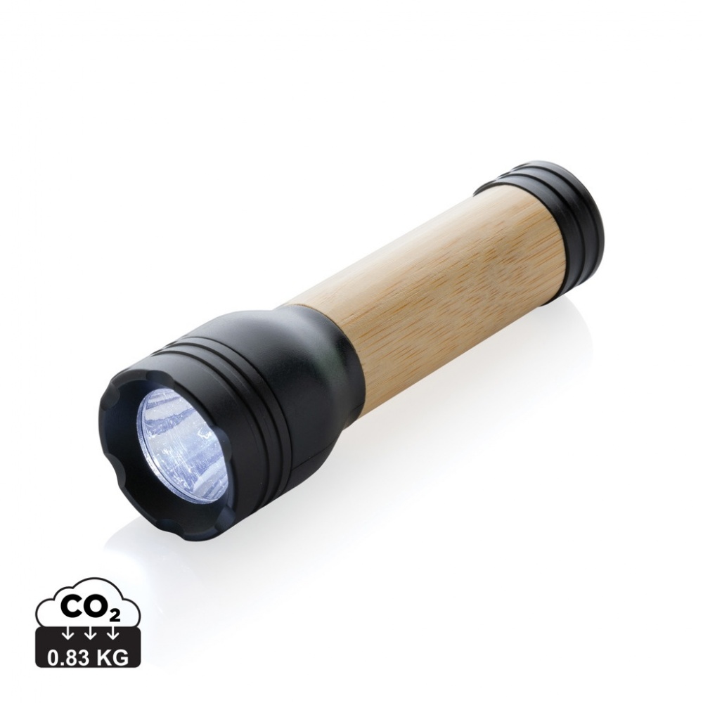 Logotrade advertising product image of: Lucid 1W RCS certified recycled plastic & bamboo torch