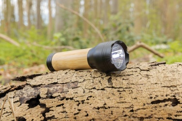 Logotrade promotional item picture of: Lucid 1W RCS certified recycled plastic & bamboo torch
