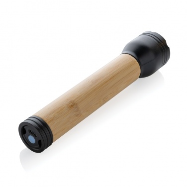 Logotrade promotional product picture of: Lucid 5W RCS certified recycled plastic & bamboo torch