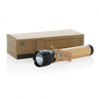 Logotrade corporate gifts photo of: Lucid 5W RCS certified recycled plastic & bamboo torch