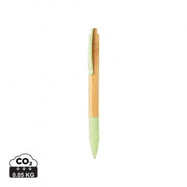Logo trade advertising products picture of: Bamboo & wheat straw pen