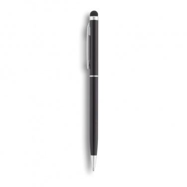 Logo trade promotional giveaways image of: Thin metal stylus pen