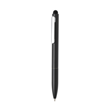 Logotrade promotional giveaways photo of: Kymi RCS certified recycled aluminium pen with stylus