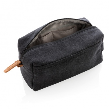 Logotrade promotional gift picture of: Canvas toiletry bag PVC free