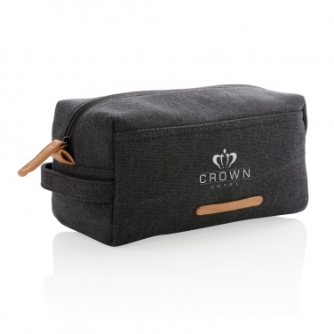 Logotrade promotional merchandise photo of: Canvas toiletry bag PVC free