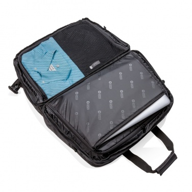 Logotrade promotional gift picture of: Swiss Peak RFID duffle with suitcase opening