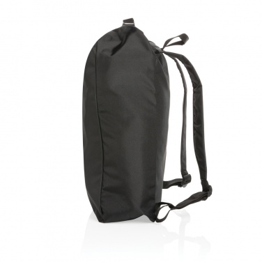 Logo trade promotional giveaways picture of: Impact AWARE™ RPET lightweight rolltop backpack