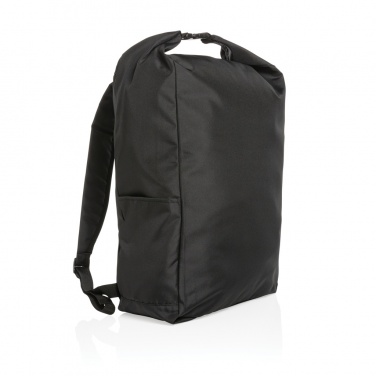Logotrade promotional giveaway image of: Impact AWARE™ RPET lightweight rolltop backpack