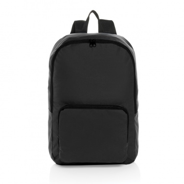 Logo trade promotional giveaway photo of: Dillon AWARE™ RPET foldable classic backpack