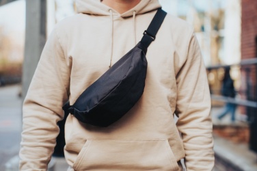 Logo trade promotional products image of: Crescent AWARE™ RPET half moon sling bag