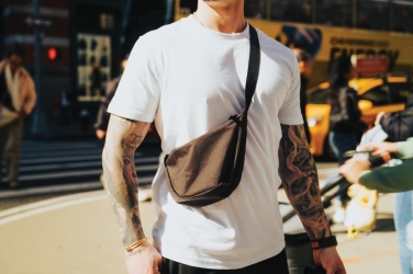 Logo trade promotional merchandise photo of: Crescent AWARE™ RPET half moon sling bag