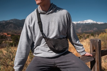 Logo trade promotional merchandise picture of: Crescent AWARE™ RPET half moon sling bag