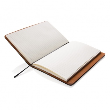 Logo trade corporate gifts image of: Notebook with phone pocket