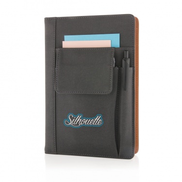 Logo trade advertising product photo of: Notebook with phone pocket