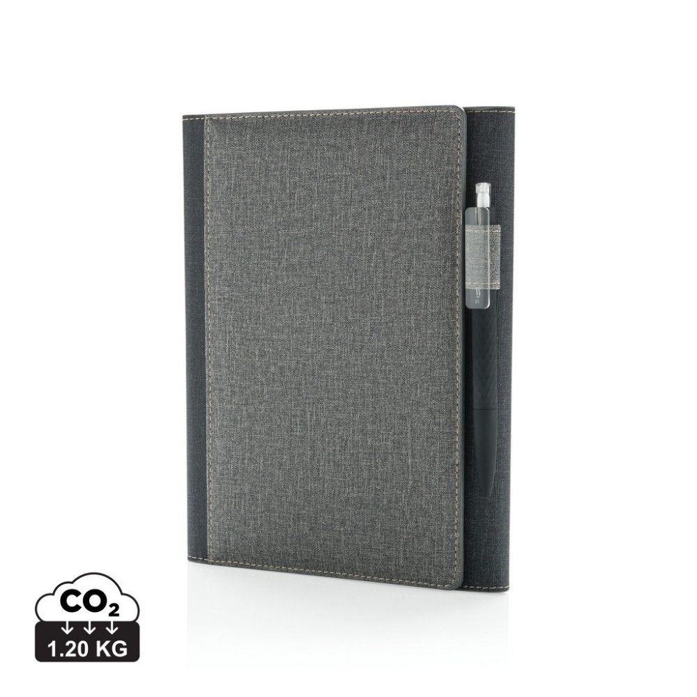 Logo trade promotional merchandise image of: A5 Deluxe design notebook cover