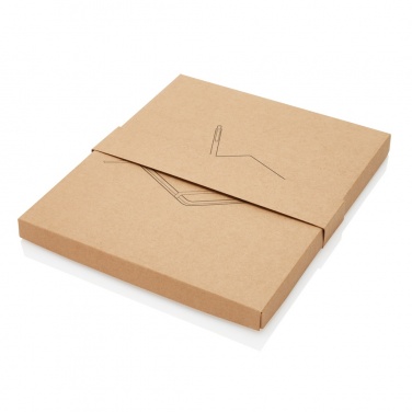 Logotrade advertising product picture of: A5 notebook with bamboo pen including stylus