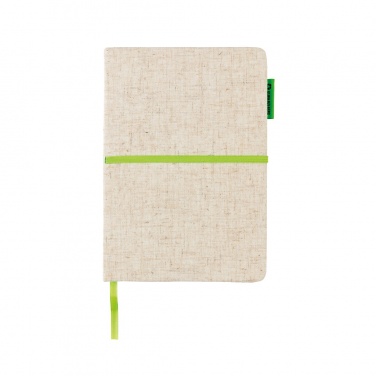 Logo trade promotional merchandise picture of: A5 jute notebook
