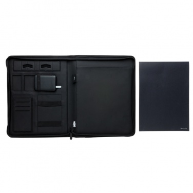 Logotrade promotional giveaway image of: Air 5W wireless charging portfolio A4 w/ 5000 mAh powerbank