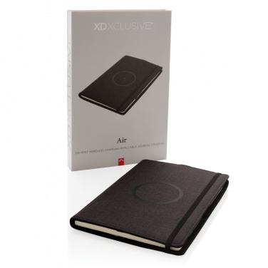 Logo trade promotional giveaway photo of: Air 5W wireless charging refillable journal cover A5