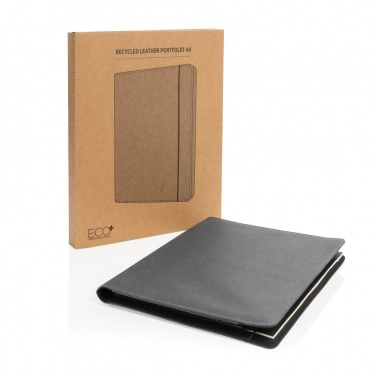 Logo trade promotional items image of: Recycled leather A4 portfolio