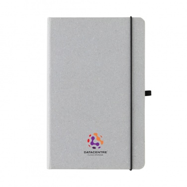 Logo trade corporate gifts image of: Recycled leather hardcover notebook A5