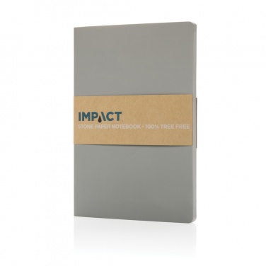 Logo trade promotional merchandise image of: Impact softcover stone paper notebook A5
