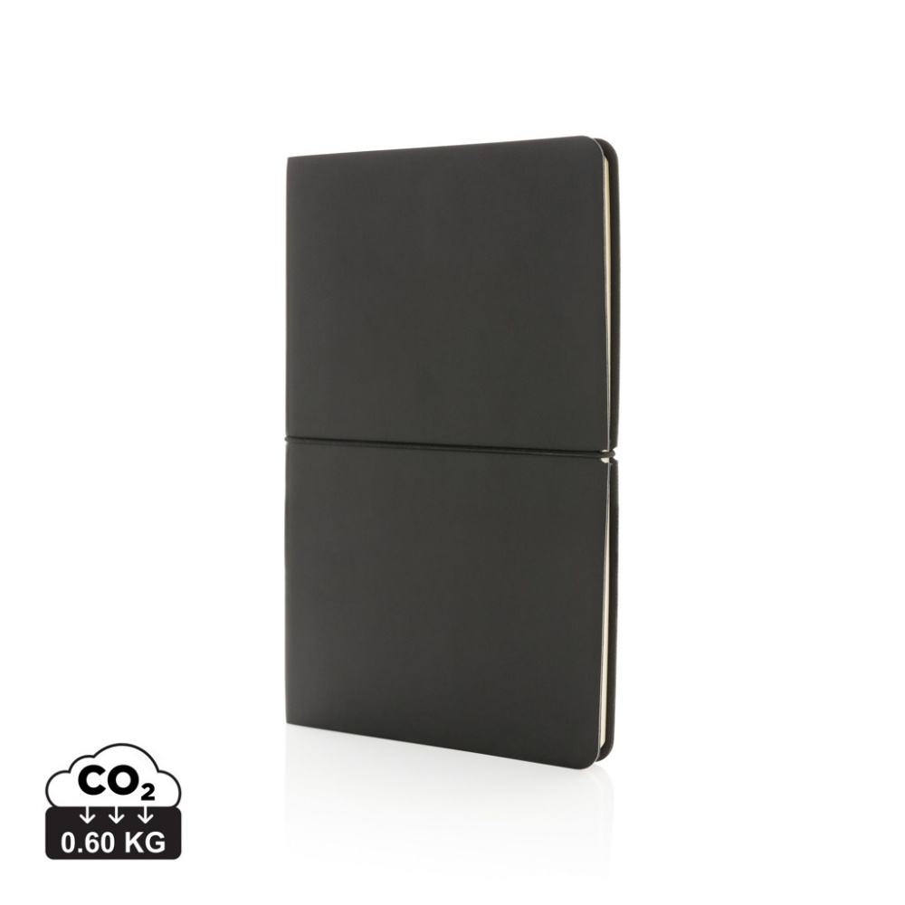 Logo trade corporate gifts picture of: Modern deluxe softcover A5 notebook