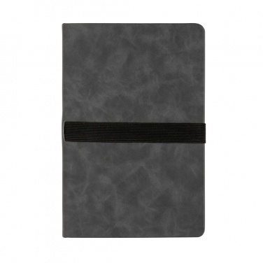 Logotrade promotional item image of: Deluxe hardcover PU notebook A5 with phone and pen holder