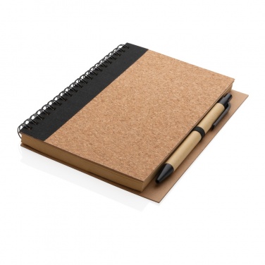 Logotrade corporate gifts photo of: Cork spiral notebook with pen