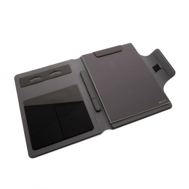 Logo trade promotional merchandise photo of: Artic Magnetic 10W wireless charging A4 portfolio