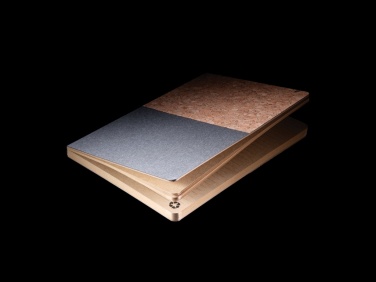 Logo trade promotional merchandise picture of: A5 cork & kraft notebook