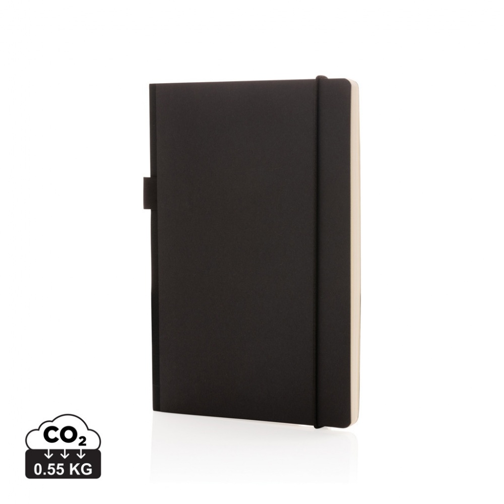 Logo trade promotional giveaway photo of: A5 deluxe kraft hardcover notebook