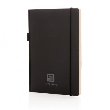 Logotrade corporate gift picture of: A5 deluxe kraft hardcover notebook