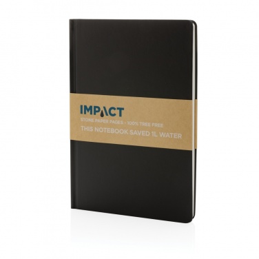 Logotrade promotional product image of: A5 Impact stone paper hardcover notebook