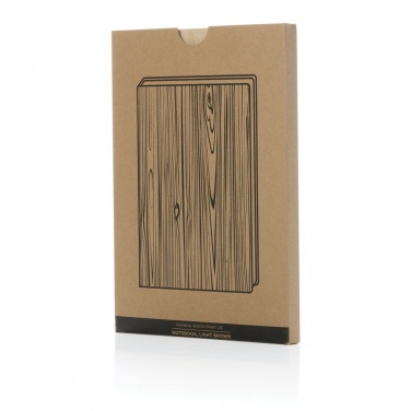 Logo trade advertising products picture of: Kavana wood print A5 notebook