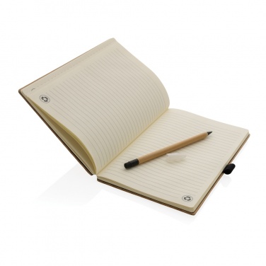 Logotrade promotional gifts photo of: Bamboo notebook and infinity pencil set
