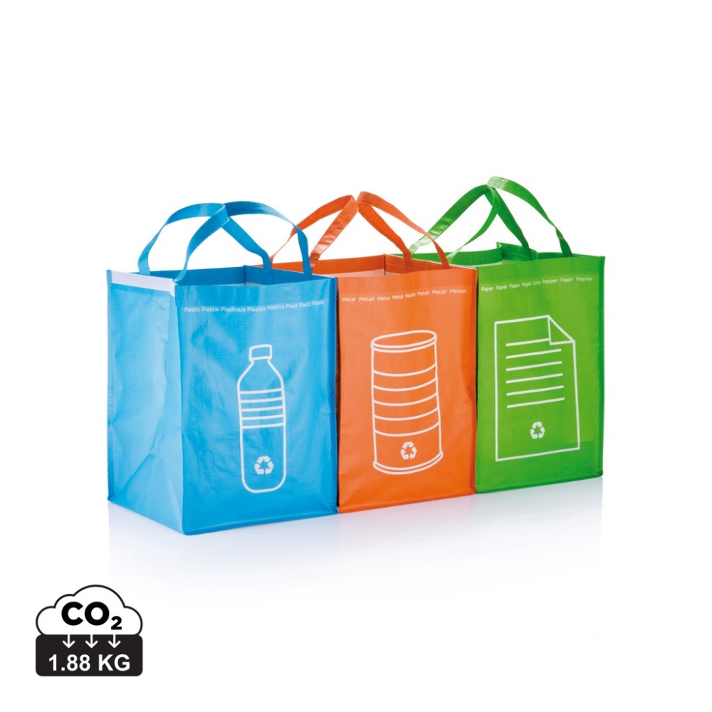 Logo trade corporate gifts picture of: 3pcs recycle waste bags