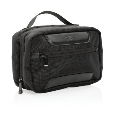 Logo trade corporate gifts image of: Swiss Peak AWARE™ RPET Voyager toiletry bag