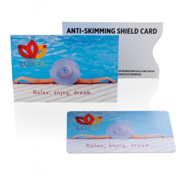 Logo trade promotional items picture of: Anti-skimming RFID shield card with active jamming chip