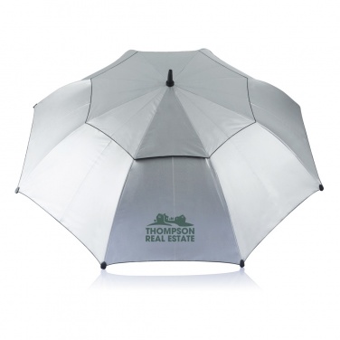 Logo trade promotional gifts image of: 27” Hurricane storm umbrella