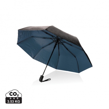 Logo trade promotional merchandise photo of: 21" Impact AWARE™ RPET 190T Pongee dual colour mini umbrella
