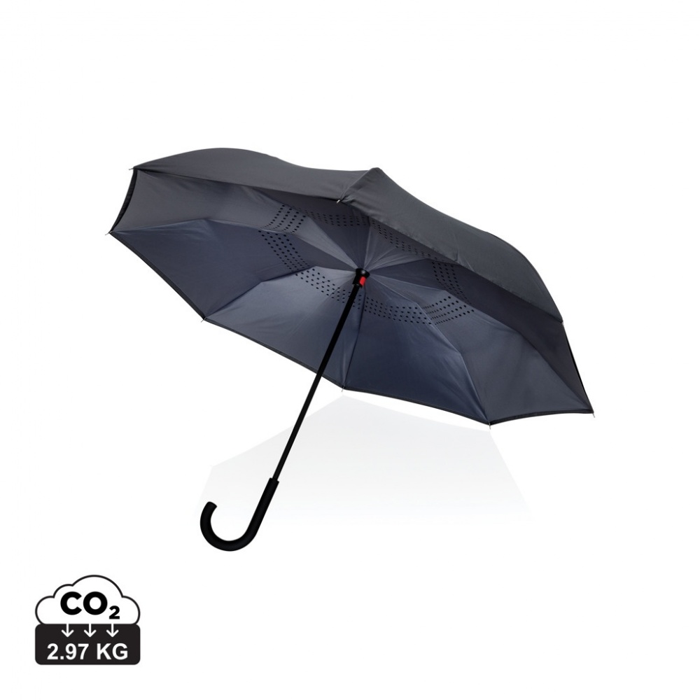 Logo trade promotional items picture of: 23" Impact AWARE™ RPET 190T reversible umbrella