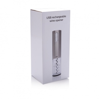 Logo trade advertising products picture of: Electric wine opener - USB rechargeable